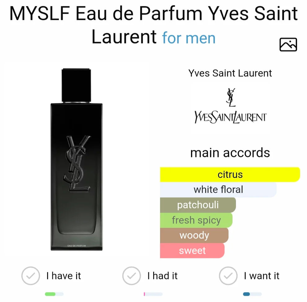 Yves Saintt Laurentt MYSLF Eau De Perfume (AURA)